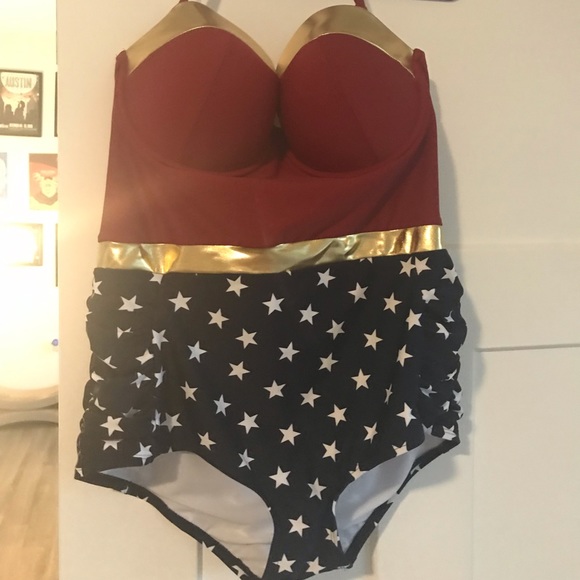 torrid wonder woman bathing suit